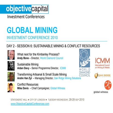 Day 2 - Session 6: Sustainable Mining & Conflict Resources