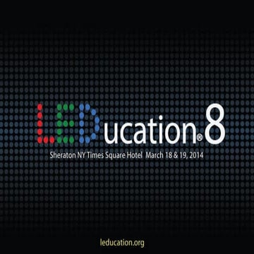 Session 6  - LEDucation 8 - Controls Presentation - Flicker Buzz & Color