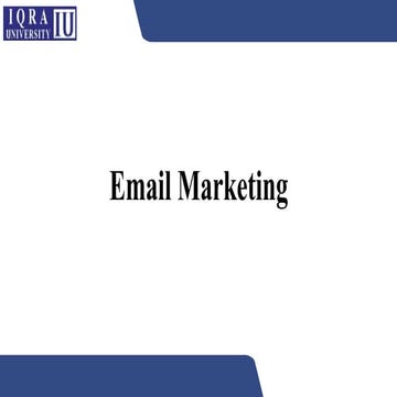 Session 6.marketing on email platforms on online media