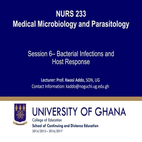 bacterial infection and host respone nursing