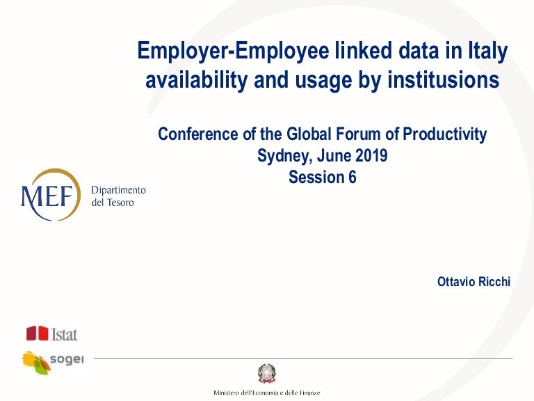 Employer Employee Linked Data In Italy Availability And Usage By Inst…