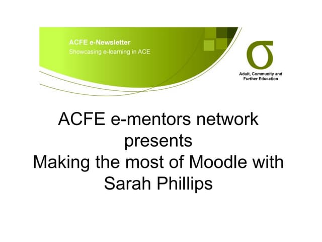 Session 6 Moodle