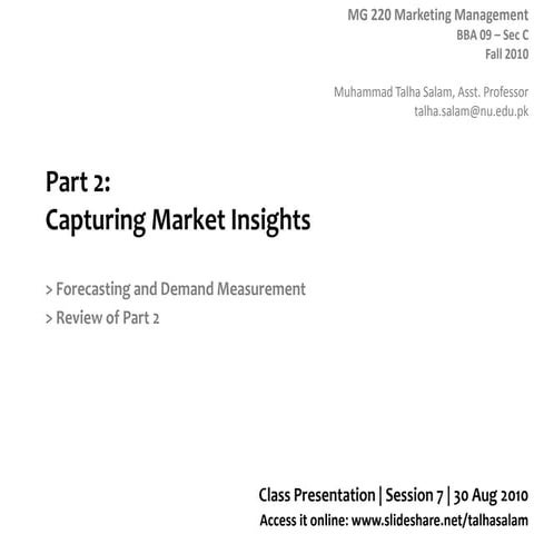 Session 7   MG 220 BBA - 30 Aug 10