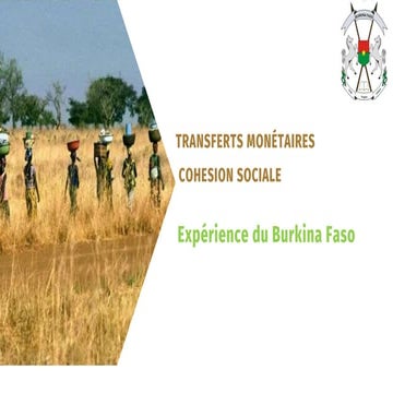 Transferts Monetaires Cohesion Sociale: Experience du Burkina Faso 