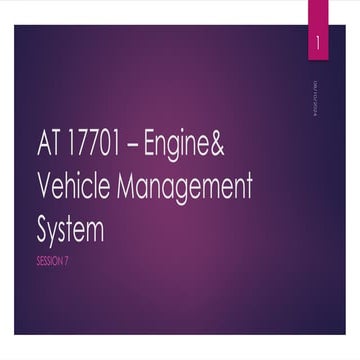 Engines and Vehicle Management System - Systems engineering