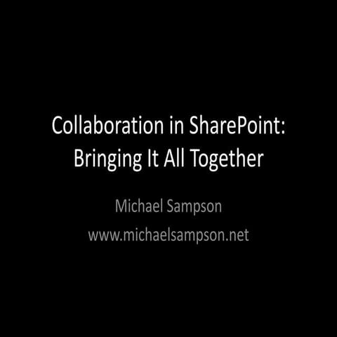 Session8 Collaboration B08 Michael Sampson
