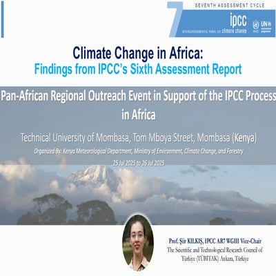 Session 8a Sixth Assessment Report Findings