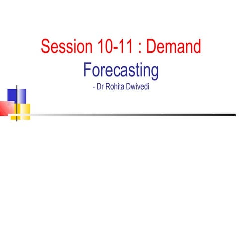 demand forecasting