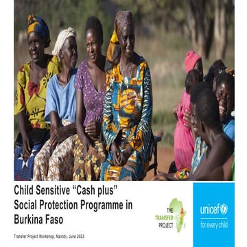Child Sensitive "Cash Plus" Social Protection Programme in Burkina Faso 