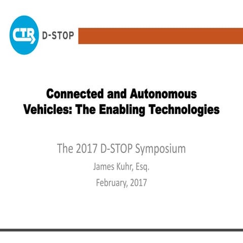 Connected and Autonomous Vehicles: The Enabling Technologies