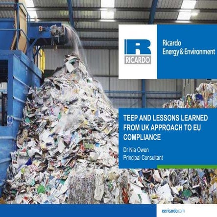 TEEP and lessons learned from UK approach to EU compliance | PPTX