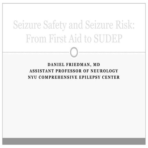 Sch seizure precautions | PPTX