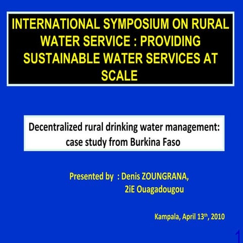 Session Governance - Denis Zoungrana decentrlised systems bf