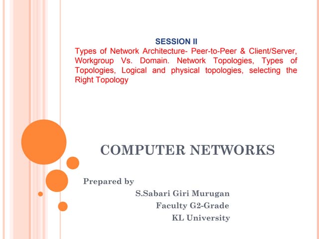 Types of Network Architecture