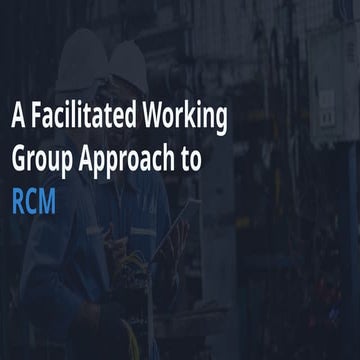 Reliability Centered Maintenance | PPTX