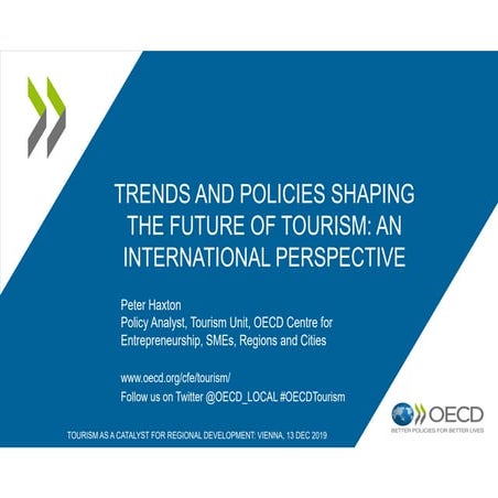 Session iii Trends and Policies Shaping the Future of Tourism and ...