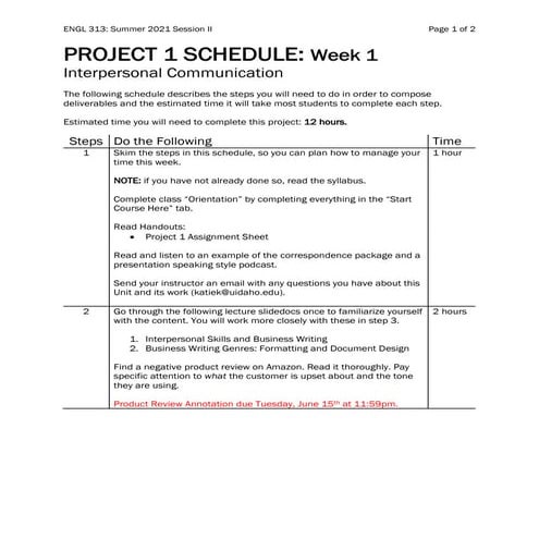 Session ii project1_schedule_steps_engl313_summer2021