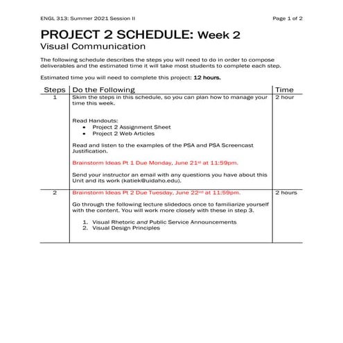 Session ii project2_schedule_steps_engl313_summer2021