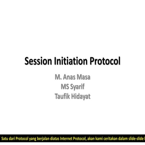 session initial protocol mata pelajaran sistem komputer