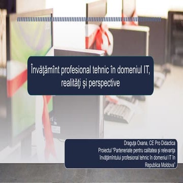 Invatamint profesional tehnic in domeniul IT