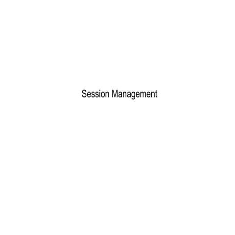 Session Management | PPT
