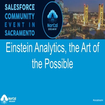 Einstein Analytics, the art of the possible