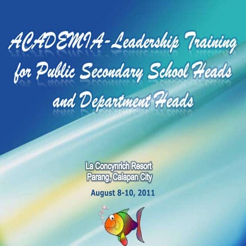 S ession on public speaking