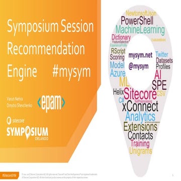 Sitecore: Session recommendation engine