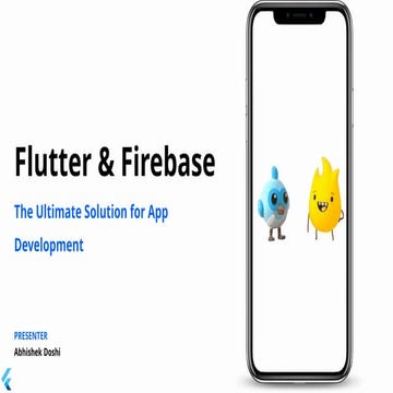 Flutter & Firebase Session Slides - GDG VESIT | PPTX
