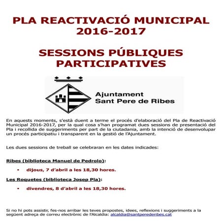 Pla reactivació 2016 - 2017