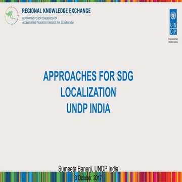 Approaches for SDG Localization