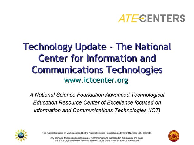 SET Presentation Jan 2009