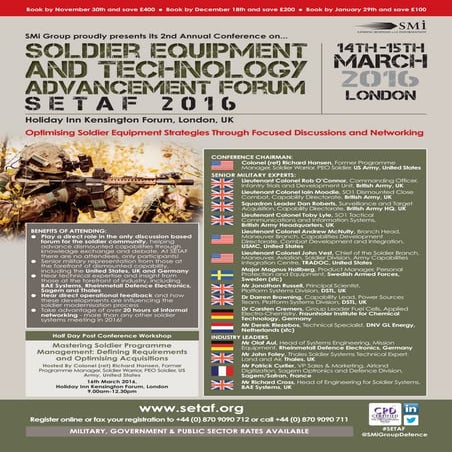 SETAF: Soldier Equipment and Technology Advancement Forum | PDF