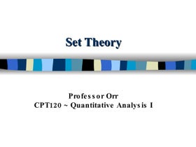SET THEORY | PPT