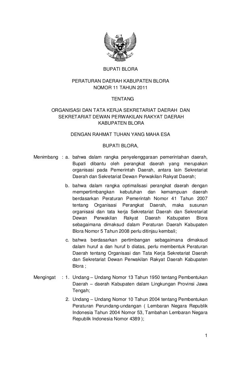 Bagan Organisasi Setda Dan Setwan