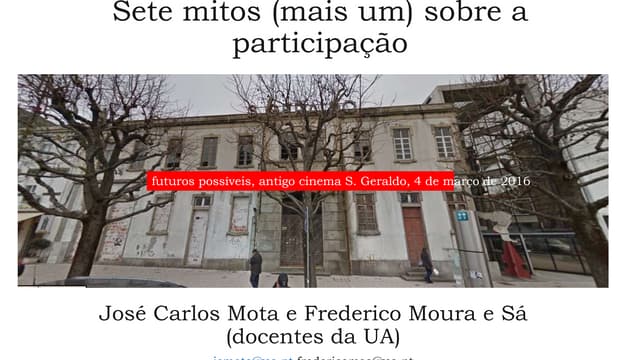 Sete mitos mais um sobre a particip...