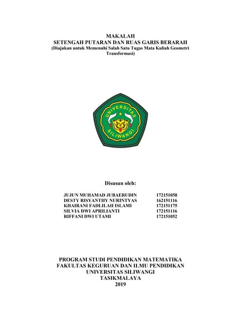 Setengah Putaran dan Ruas Garis Berarah | Geometri Transformasi