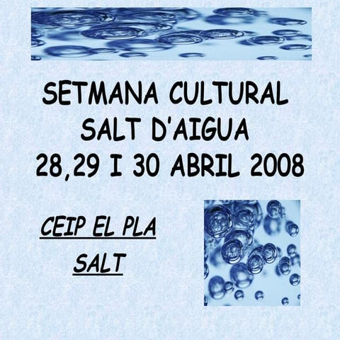 Setmana Cultural Ceip El Pla De Salt