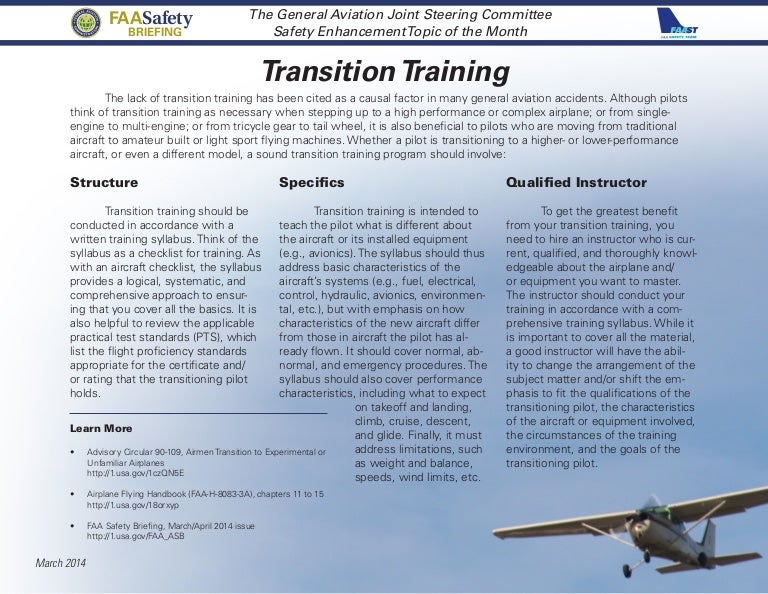 Transition Training