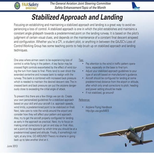 Stabilized Approach and Landing