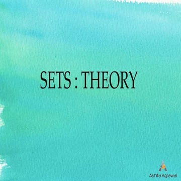 Introduction to Sets