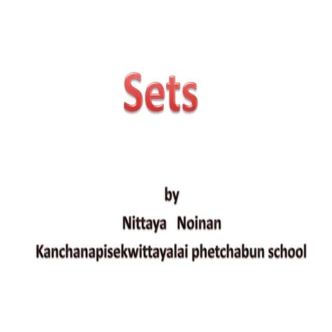 Sets