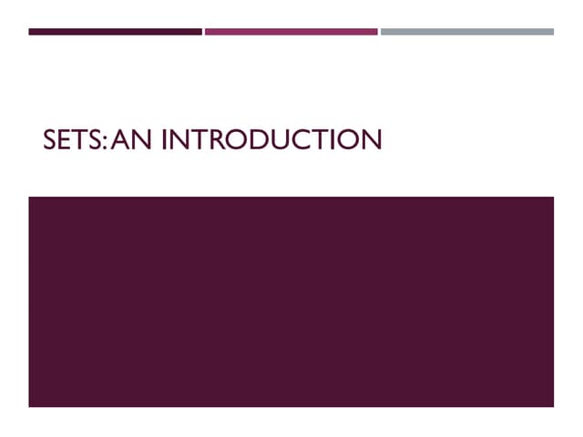 Sets An Introduction Ppt Sets An Introduction Ppt