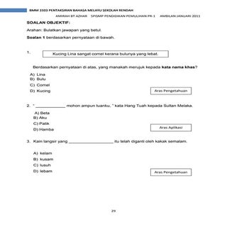 Set soalan berdasr jsu bm t4