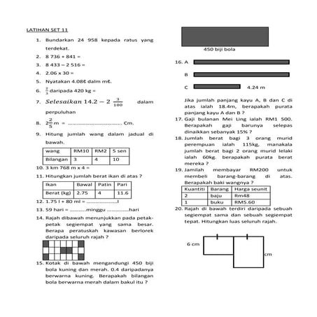 Set soalan kertas 2-upsr