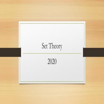Set theory