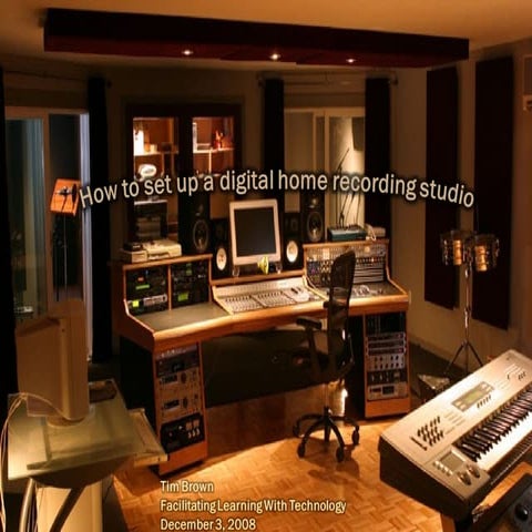 Setting Up A Studio | PPT
