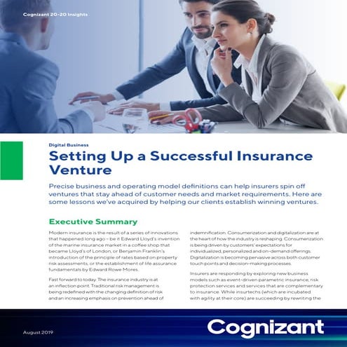Setting Up a Successful Insurance Venture
