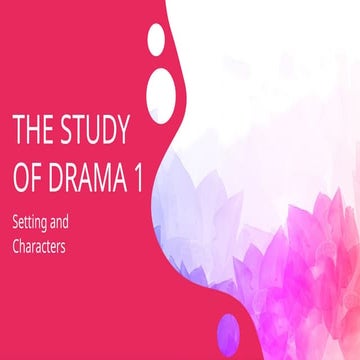 Understanding Elements of Drama for College Students (Part 1): Setting ...
