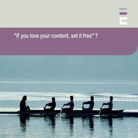 "If you love your content, set it free" ?